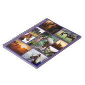 Purple Photo Collage Cheval Carnet personnalisé (Côté gauche)