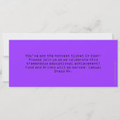 Purple Photo Graduation Billet Invitations (Dos)