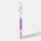 Purple, pink and white schaduwglitter Case-Mate iPhone case (Achterkant / Links)
