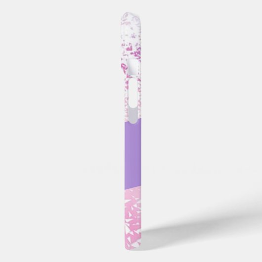 Purple, pink and white schaduwglitter Case-Mate iPhone case (Achterkant / Links)