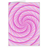 Purple Pink Dive Drop Math Swirl Card (Devant)