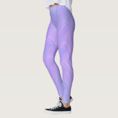 Purple Pink Wavy Lines Pattern Leggings (Links)