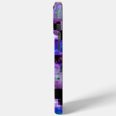 Purple Pixelated iPhone 15 Pro Max Coque (Verso / Gauche)