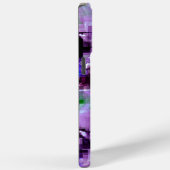 Purple Pixelated iPhone 15 Pro Max Coque (Verso / Droite)
