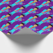 Purple Pixie – Funk Legend Pattern Wrapping Paper Cadeaupapier (Hoek)