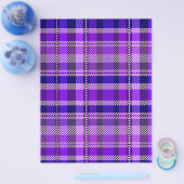 Purple Plaid Bulk Scrapbook Paper Pages Flyer (Enkel)