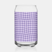 Purple Plaid Checker Seamless Pattern Blikvorm Glas (Rechts)