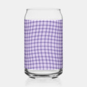 Purple Plaid Checker Seamless Pattern Blikvorm Glas (Links)