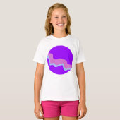 Purple Planet Girls T-Shirt (Devant entier)