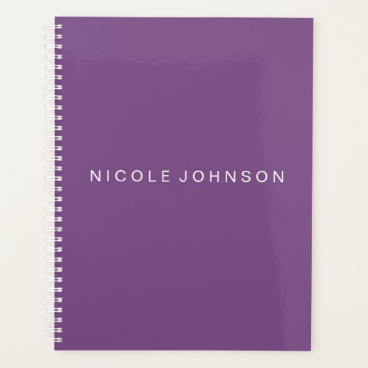 Purple / Planificateur hebdomadaire/mensuel (Devant)