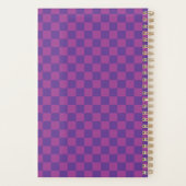 Purple Plum Checkerboard Planner (Achterkant)