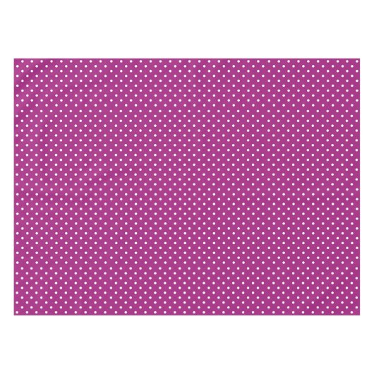 Purple Polka Dot Pattern Tafelkleed (Voorkant (Horizontaal))