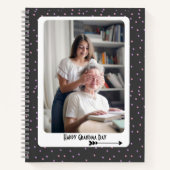Purple Polka Grand-mère Carnet photo (Devant)