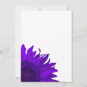Purple Pop Art Sunflower Invitation (Dos)