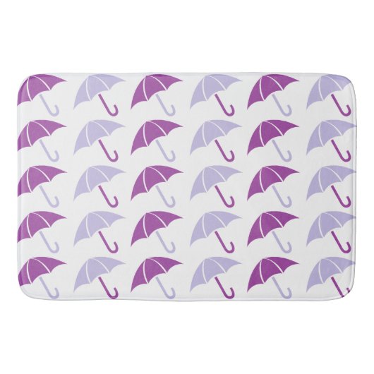 Purple Pop Art Umbrella Pattern Badmat (Voorkant)