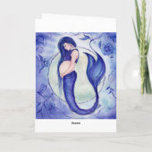 Purple Pregnancy Carte de sirène bébé par Renee (Dos)