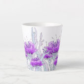"Purple Pretty" Latte Mug (Devant)