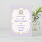 Purple Princess Invitation d'anniversaire (Debout devant)