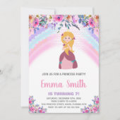 Purple Princess Invitations d'anniversaire (Devant)