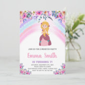 Purple Princess Invitations d'anniversaire (Debout devant)