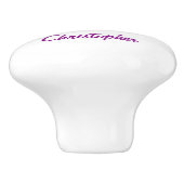 Purple Racing Car Design Keramische Knop (Zijkant)