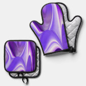 Purple Rainbow Dreams Ovenwant & Pannenlap Set (Voorkant / Achterkant)