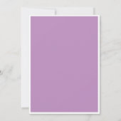 Purple Recherché Western Cowboy Invitation d'anniv (Dos)