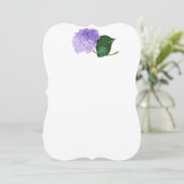 Purple Redoute Hydrangea Invitations (Debout devant)
