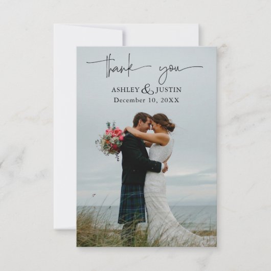 Purple rêves Carte de remerciements de fleurs styl (Devant)