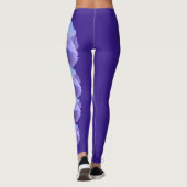 Purple Rhode Island Violet State Flower Leggings (Dos)