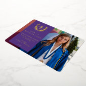 Purple RN Asclepius Graduation Faire-part photo (Rotation)