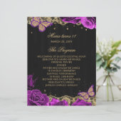 Purple Rose 18 Candles et Roses programme de cérém (Debout devant)