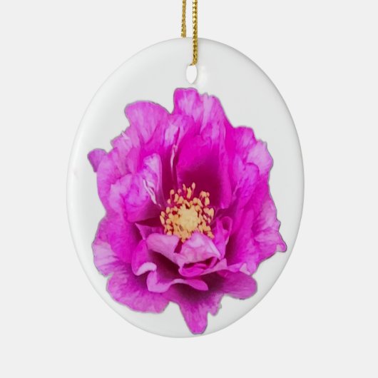 Purple Rose Keramisch Ornament (Rechts)