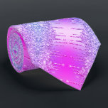 Purple rose Neon Cravate Parties scintillant goutt<br><div class="desc">Cravates avec Purple Pink Neon brillant Parties scintillant Lecteurs étincelants Chic Modern Party Cravate - ou Ajouter votre texte unique / nom - Faire votre cadeau spécial - Redimensionner et déplacer ou supprimer et ajouter du texte / des éléments avec outil de personnalisation. Conception par MIGNED. Veuillez voir mes autres...</div>