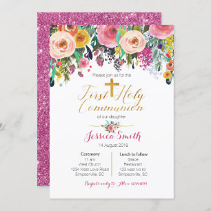 Purple rose Premières Invitations de communion