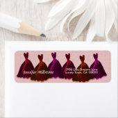 PURPLE ROUGE ROSE Étiquette Mariage avec les (En situation)