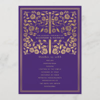 Purple Royal Medieval Programme de mariage d'épée