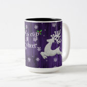 Purple Russe Reindeer café Mug (Devant droit)