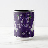Purple Russe Reindeer café Mug (Centre)