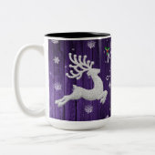 Purple Russe Reindeer café Mug (Gauche)
