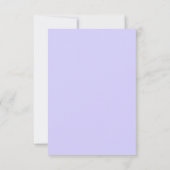 Purple Rustic Mountain Wedding Réponse RSVP (Dos)