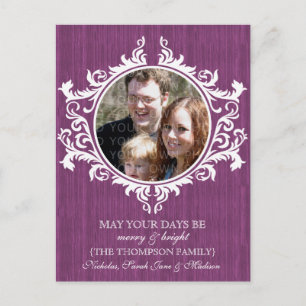 Purple Rustique Tournois de Fête Carte Postale Pho