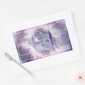 Purple Script Étiquette 4 oz Huile Dropper Produit (Enveloppe)