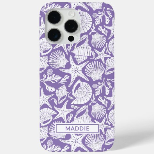 Purple Shells Personalized Case-Mate iPhone Case (Achterkant)