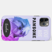 Purple Shih Tzu iPhone 11 Pro Max Coque (Dos (Horizontal))