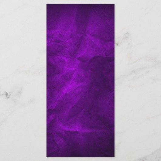 Purple Silver Christian Cross Wedding Programme (Dos)