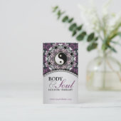 Purple Silver Funky New Age Holistic Carte de visi (Debout devant)