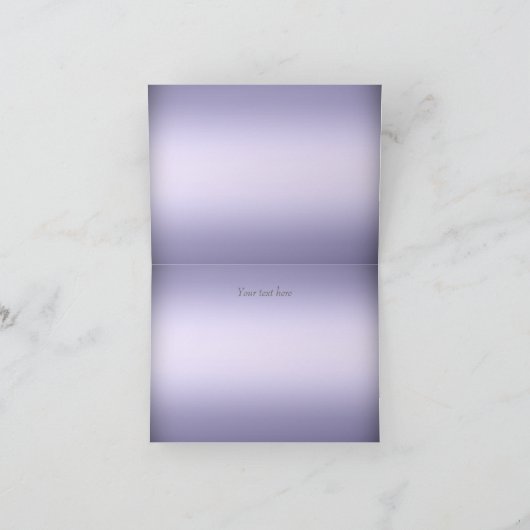 Purple & Silver Tiara Sweet 16 Cartes de remerciem (Intérieur)