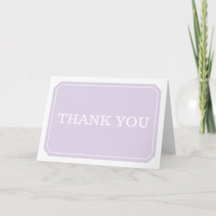 Purple Simply Elegant Carte de remerciements
