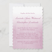 Purple single rose bud lilac wedding uitnodiging (Achterkant)